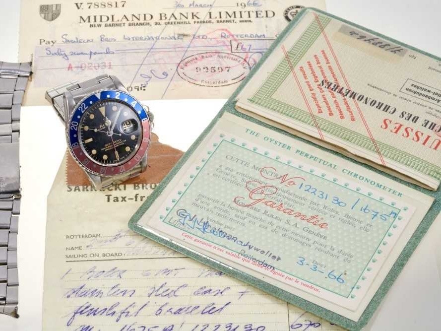 1966 Rolex GMT Master with original receipt